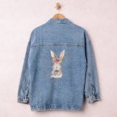 Be Hopped Spring Rabbit Ostersonne mit Blume W Jeansjacke (Hangar)