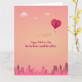 Be in love karte (Gelbe Blume)