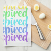 "Be Inspiriert" Rainbow Küchentuch (Viertel Falte)