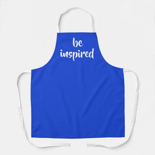 "Be Inspiriert" Royal Blue Schürze (Vorderseite)