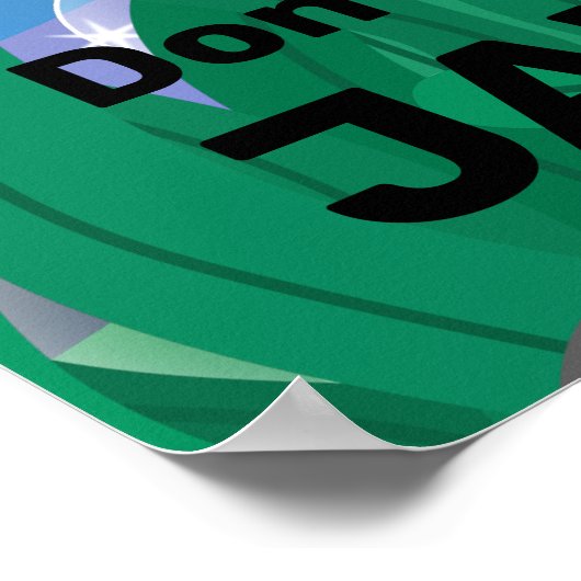 Be Jawsome Shark Poster (Ecke)