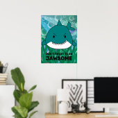 Be Jawsome Shark Poster (Heimbüro)