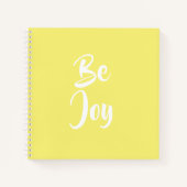 Be Joy Light Yellow Notebook Notizblock (Vorderseite)