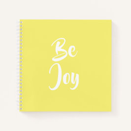 Be Joy Light Yellow Notebook Notizblock