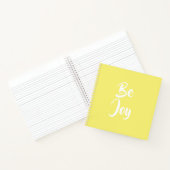 Be Joy Light Yellow Notebook Notizblock (Innenseite)