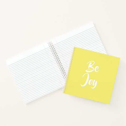 Be Joy Light Yellow Notebook Notizblock (Innenseite)