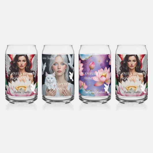 Be joyful in hope. (Romans 12:12) Dosenglas (Vorderseite)