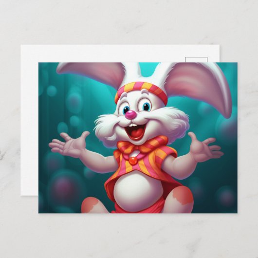 Bé Kaninchen Postkarte (Vorne/Hinten)