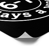 Be Kind 6-7 Days A Week Poster (Ecke)