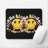 Be Kind 6-7 Days A Week Smile Face Retro Groovy Mousepad (Mit Mouse)