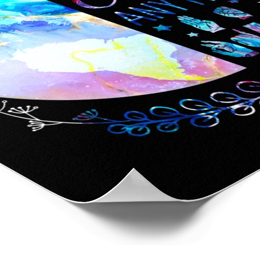 Be Kind Asl Alphabet American Sign Language Deaf A Poster (Ecke)