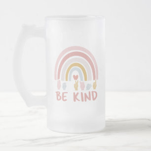 Be Kind ASL III - Amerikanische Gebärdensprache Mattglas Bierglas