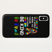 Be Kind Autism Awareness ASL Mom Teacher Kindness Case-Mate iPhone Hülle (Rückseite (Horizontal))