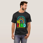 Be Kind Autism Awareness Love Heart Leopard Rainbo T-Shirt (Vorne ganz)