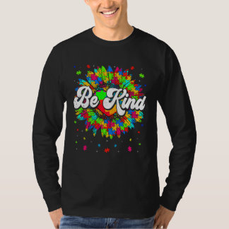 Be Kind Autism Awareness Month Cute Gnomes Men Wom T-Shirt