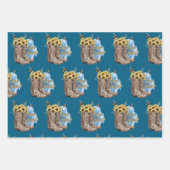Be Kind Bees Western Cowgirl Boots Gift Wrap Paper Geschenkpapier Set (Vorderseite 2)