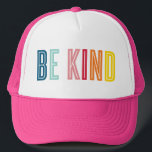 BE KIND black minimal bold type motivational quote Truckerkappe<br><div class="desc">by kat massard >>> WWW.SIMPLYSWEETPAPERIE.COM <<<</div>