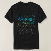 Be Kind Blind Awareness braille      T-Shirt (Design vorne)