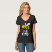 BE KIND BUMBLEBEE LADIES T - SHIRT T - SHIRT (Vorderseite Vollansicht)