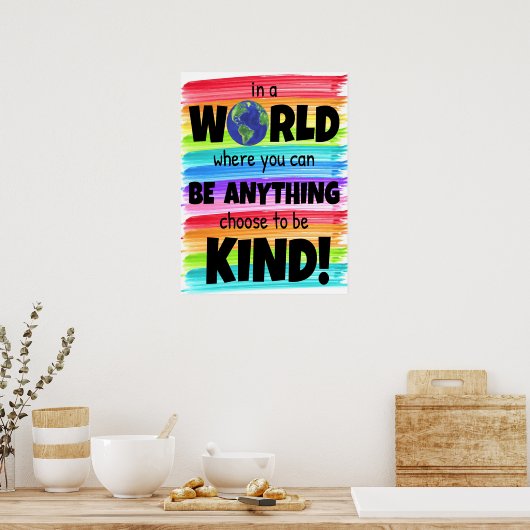 Be Kind Classroom Poster (Küche)