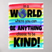 Be Kind Classroom Poster (Vorne)