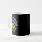 Be Kind Down Awareness Ribbon Sunflower K Kaffeetasse (Vorderseite Links)