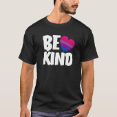 Be Kind Funny Bi Pride Flag Bisexual Premium T-Shirt (Vorderseite)