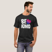 Be Kind Funny Bi Pride Flag Bisexual Premium T-Shirt (Vorne ganz)