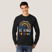 Be Kind Hand Sign Rainbow Autism Awareness Month F T-Shirt (Vorne ganz)