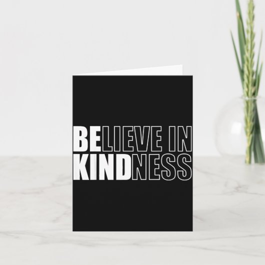 Be Kind Insrational Kindness Motivational Quote Si Karte (Vorderseite)