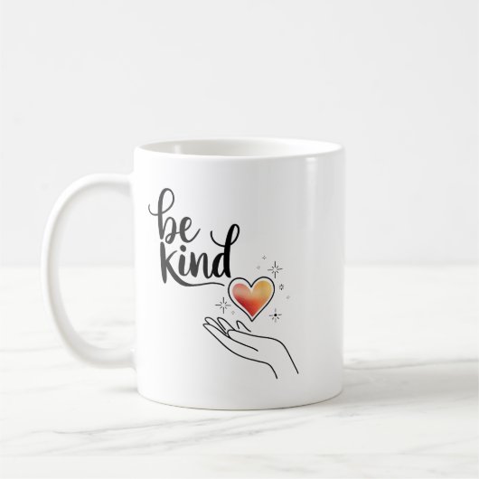 Be Kind Insrational Quote Sitive Motivational  Kaffeetasse (Links)