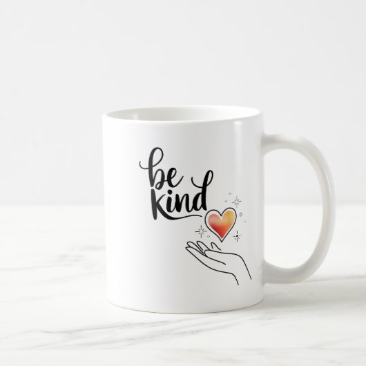 Be Kind Insrational Quote Sitive Motivational Kaffeetasse (Rechts)