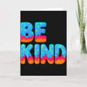 Be Kind Insrational Sitive Ice Cream Drip Motivati Karte (Vorderseite)