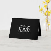 be kind karte (Gelbe Blume)