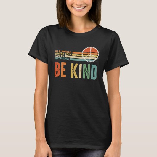 Be Kind Kindness Autism Peace Sign Tie Dye Spread T-Shirt (Vorderseite)