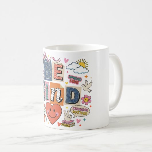 Be Kind - Kindness Matters Kaffeetasse (VorderseiteRechts)