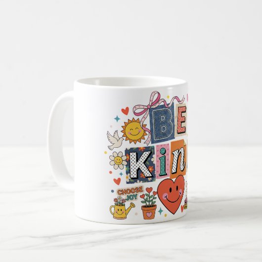 Be Kind - Kindness Matters Kaffeetasse (Vorderseite Links)