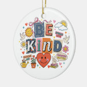 Be Kind - Kindness Matters Keramik Ornament (Links)