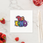 Be Kind | LGBTQ | Rainbow | Pride Month Serviette (Beispiel)