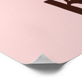 be kind Little Giraffe Poster (Ecke)