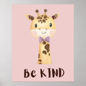 be kind Little Giraffe Poster (Vorne)