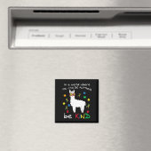 Be Kind Llama Puzzle Piece Cool Autismus Bewusstse Magnet (In Situ (Geschirrspüler))