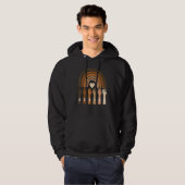 Be Kind Melanin Rainbow Skin Tone Afro Black Histo Hoodie (Vorne ganz)