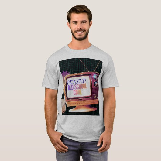 Be Kind – Old School Cool Retro TV Aesthetic Desig T-Shirt (Vorne ganz)