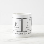 Be KINd periodische Tafelelemente Chemienname Kaffeetasse (Mittel)