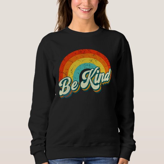 Be Kind Rainbow Crewneck Sweatshirt (Vorderseite)
