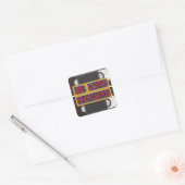 Be Kind Rewind VHS Quadratischer Aufkleber (Umschlag)