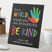  Be Kind School Teacher Classroom Sockelschild (In Situ)