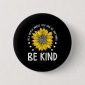 Be Kind Sunflower Orange Anti Bullying Unity Day K Button (Vorderseite)