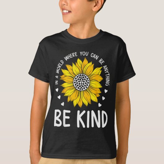 Be Kind Sunflower Orange Anti Bullying Unity Day K T-Shirt (Vorderseite)